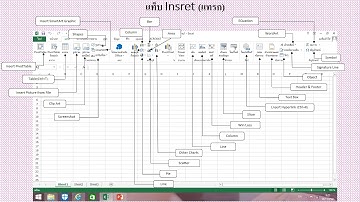 ส่วนประกอบของ Microsoft Office Excel 2013