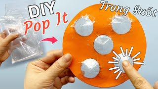 Cách làm POP IT TRONG SUỐT | DIY Transparent Pop It | How to make pop it easy | Liam Channel