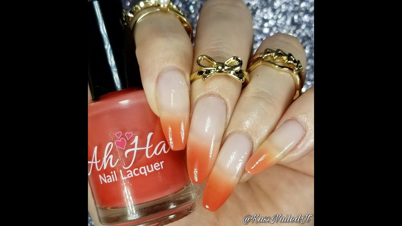 Hot Impulses - Ah-Ha Nail Lacquer || Indie Thermal Nail Polish Swatch Application