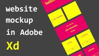Make Website Mockup in Adobe Xd