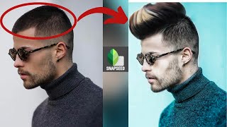 snapseed hairstyle editing | snapseed hair + white face photo editing | snapseed cb editing screenshot 1
