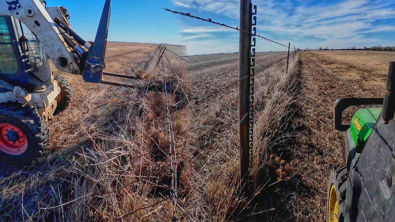 1/4mi of New Fence in 3 hours!