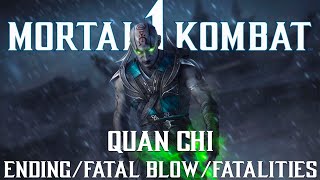 Mortal Kombat 1: Quan Chi - Ending/Fatal Blow/Fatalities (4K)