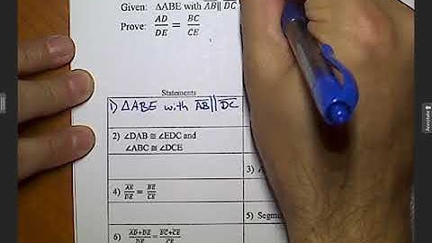 Unit 5 Geometry Similar Triangles Proofs