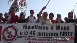 No Muos - Niscemi - La carta è solo carta, la carta brucierà - Antenne46 - 09.08.2014