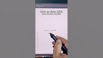 how to draw LIPS in 2 SECONDs 😱 #digitalart #shorts #funny #viral #anime