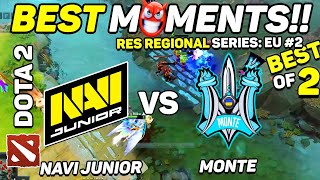 NaVi Junior vs Monte - HIGHLIGHTS - RES Regional Series: EU #2 | Dota 2