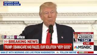 Donald Trump "nobody knew healthcare could be so complicated"
