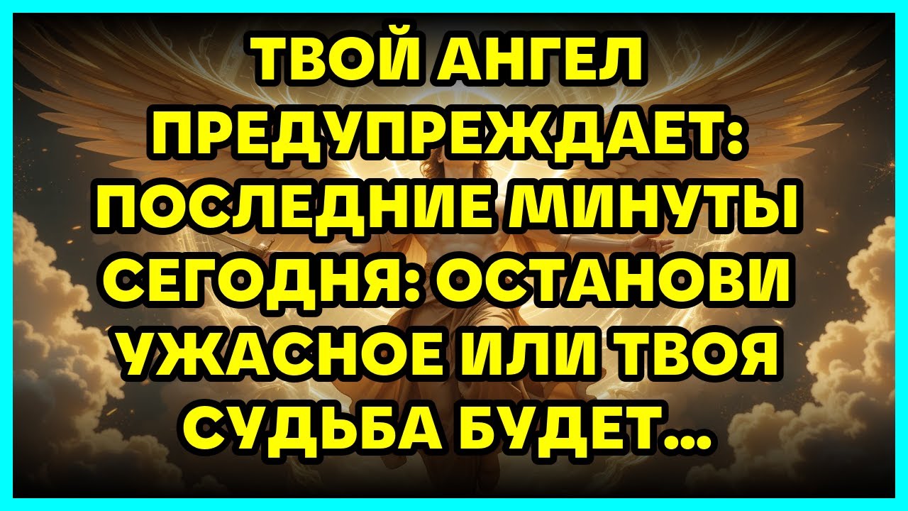ТВОЙ АНГЕЛ ПРЕДУПРЕЖДАЕТ: ПОСЛЕДНИЕ МИНУТЫ СЕГОДНЯ: ОСТАНОВИ УЖАСНОЕ ИЛИ ТВОЯ СУДЬБА БУДЕТ...