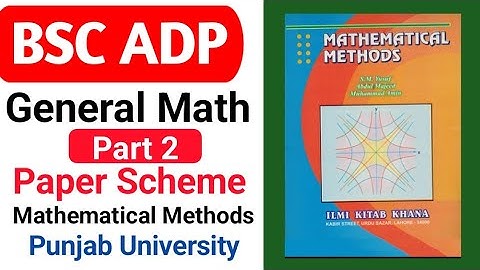 Bsc General Math part 2 || paper scheme 2023 || Punjab University