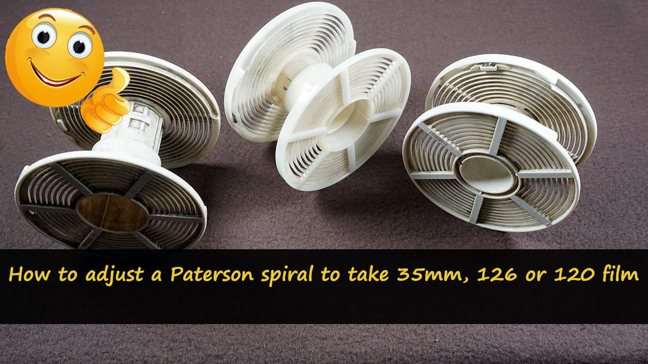 How to EASILY adjust a Paterson spiral or reel to take 35mm, 126