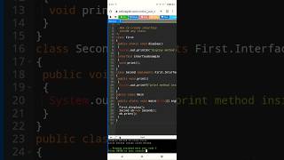 How to create interface inside any class in java  #java #coding