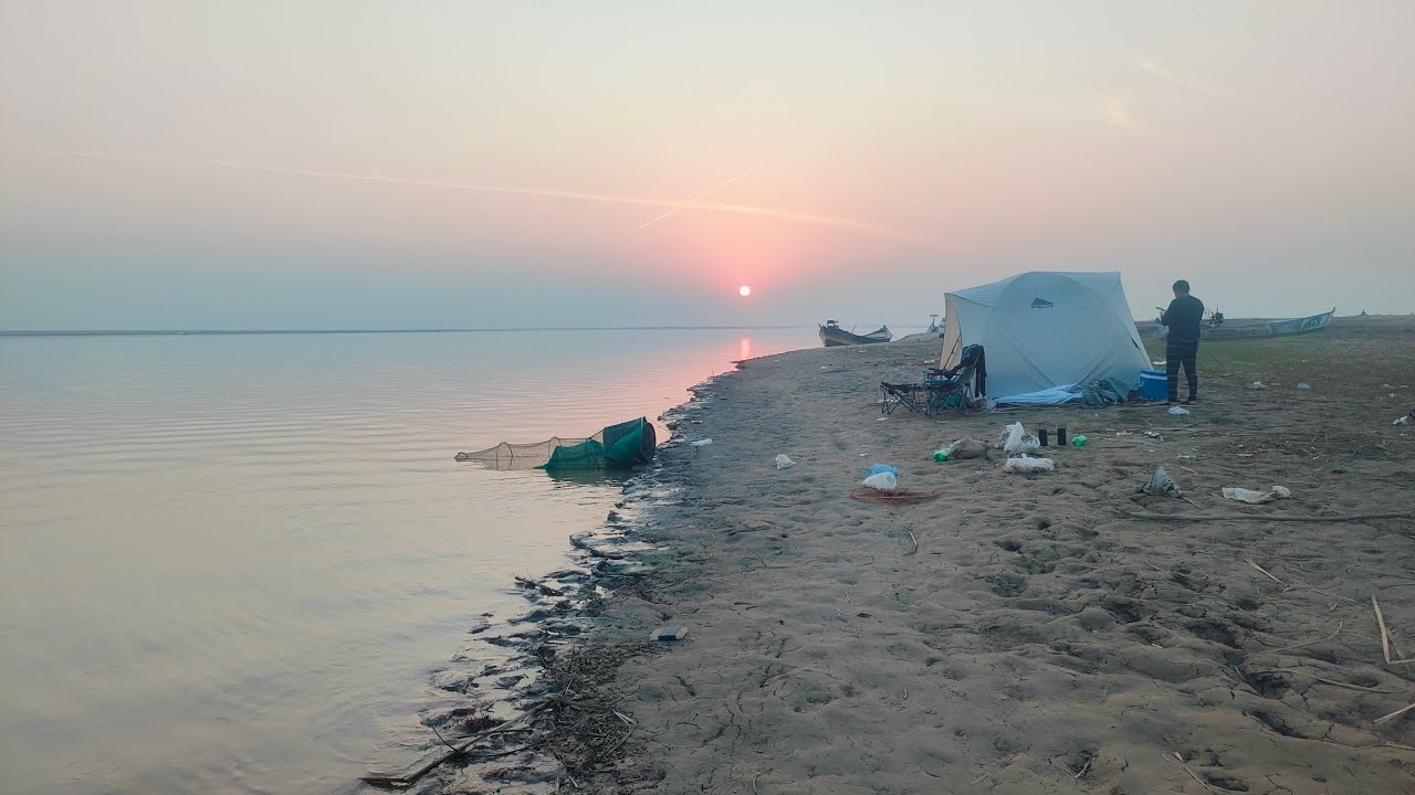 River Fishing and Camping on the junction of Sindh and Chanab river 