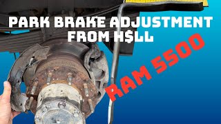 Ram 5500 Emergency Brake Adjustment