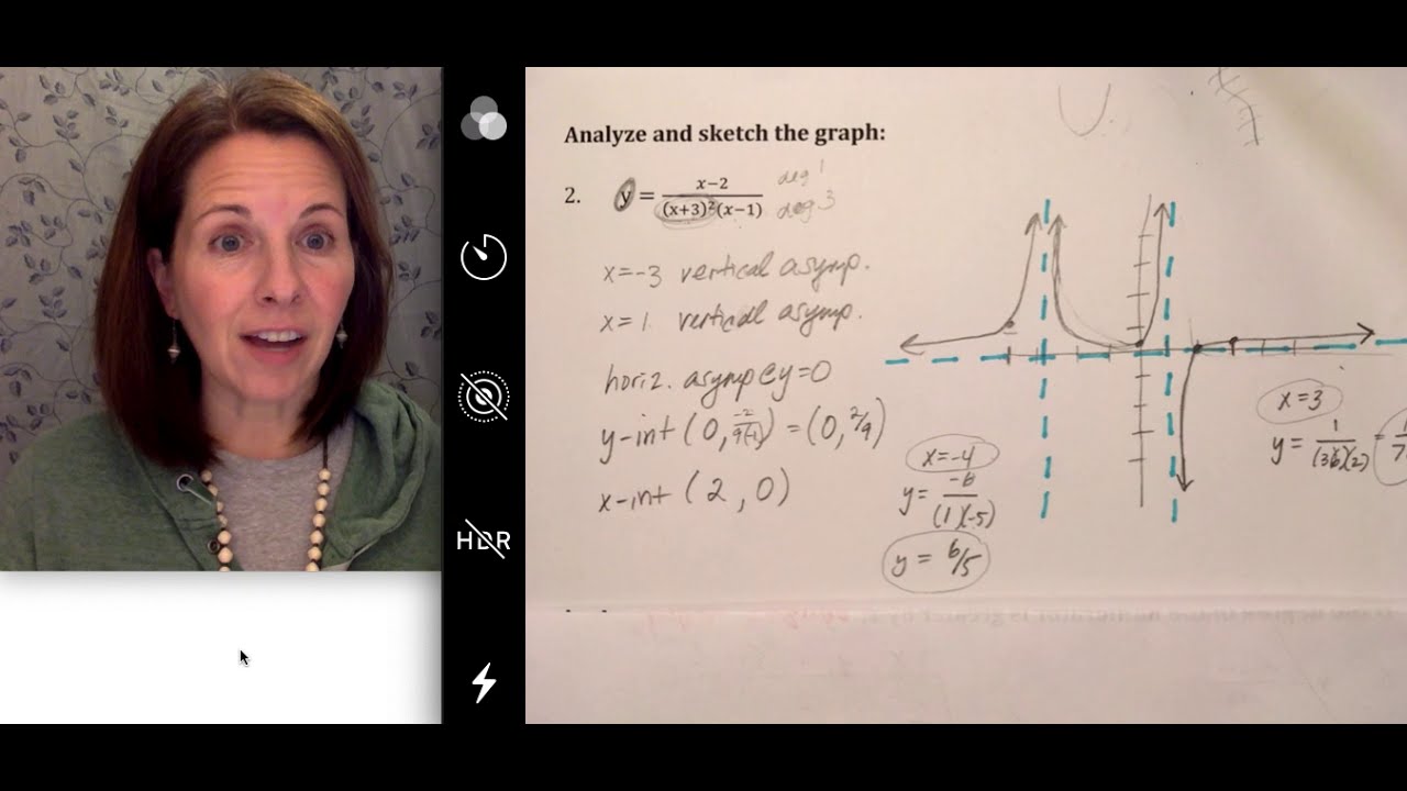 Unit 7-7: Graphing Rational Functions #2 - YouTube