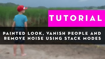 Painterly art, vanish people, remove noise using Photoshop Stack modes