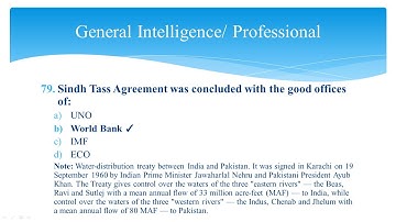 FPSC Assistant Director Intelligence Bureau (Investigation) 2019 MCQs Solved Paper || IB || Part 8