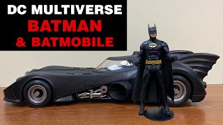 DC Multiverse Batman and Batmobile  Unboxing and Review