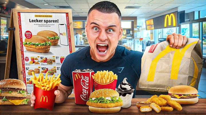 Ich esse die GANZE SPEISEKARTE bei MCDONALD'S in 24 STUNDEN