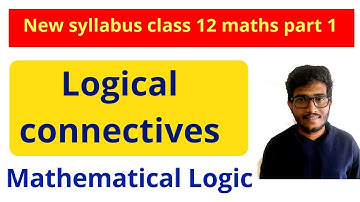 Mathematical logic l logical connectives l class 12 l Maharashtra state board New syllabus 2020
