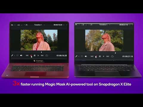 Snapdragon demo: AI accelerated video editing