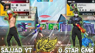 Bdl Sajjad Yt Vs 0 Star Gmr Free Fire Hadshort Video