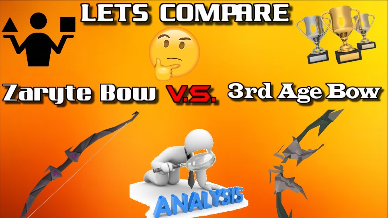 LETS COMPARE 3rd Age Bow V.S. Zaryte Bow (Analysis) *250 Giveaway