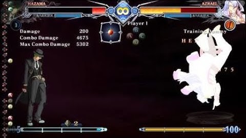 BBCF2 - Hazama Neta Full OD, midscreen to corner Combo