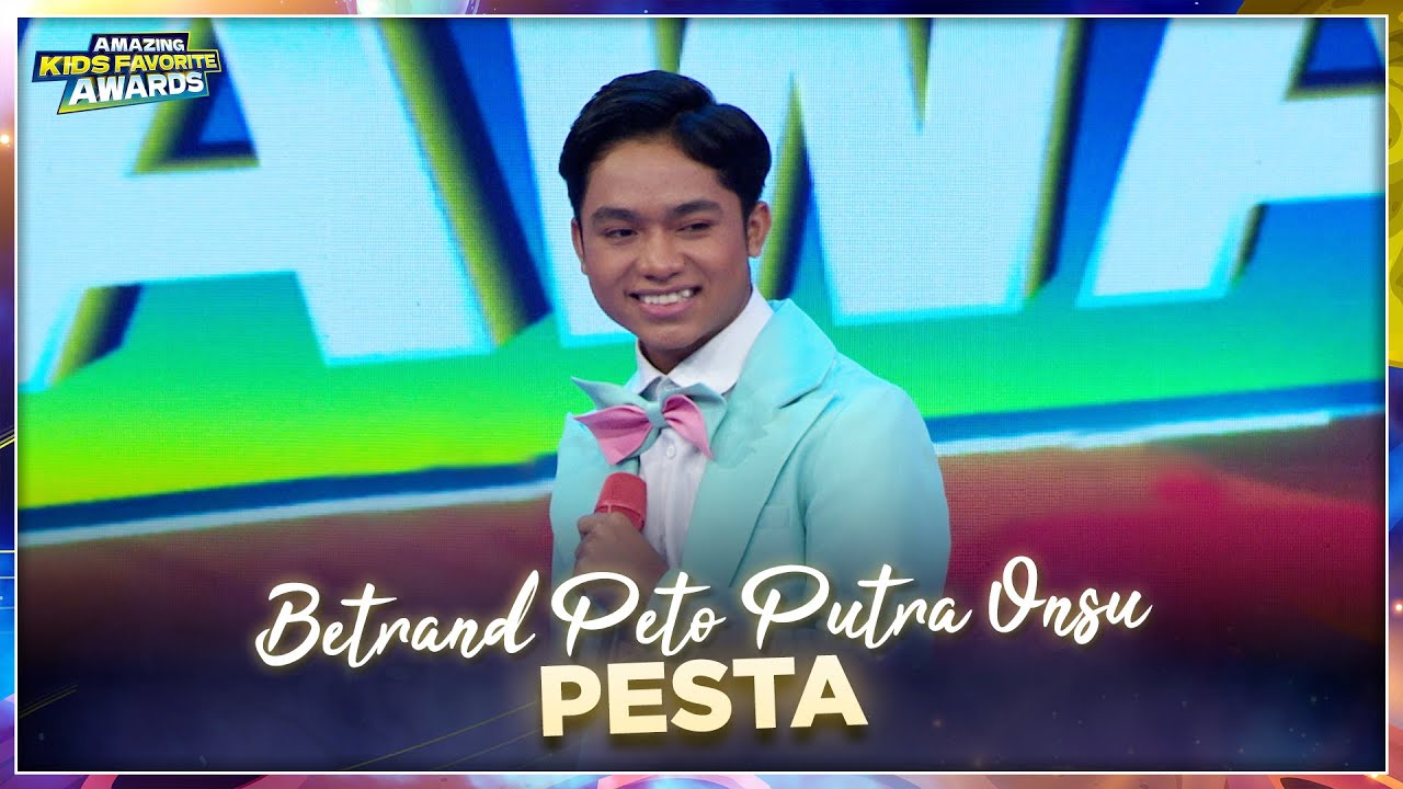 SUARA EMAS! Betrand Peto Putra Onsu Buat Syahdu Suasana | AMAZING KIDS FAVORITE AWARDS