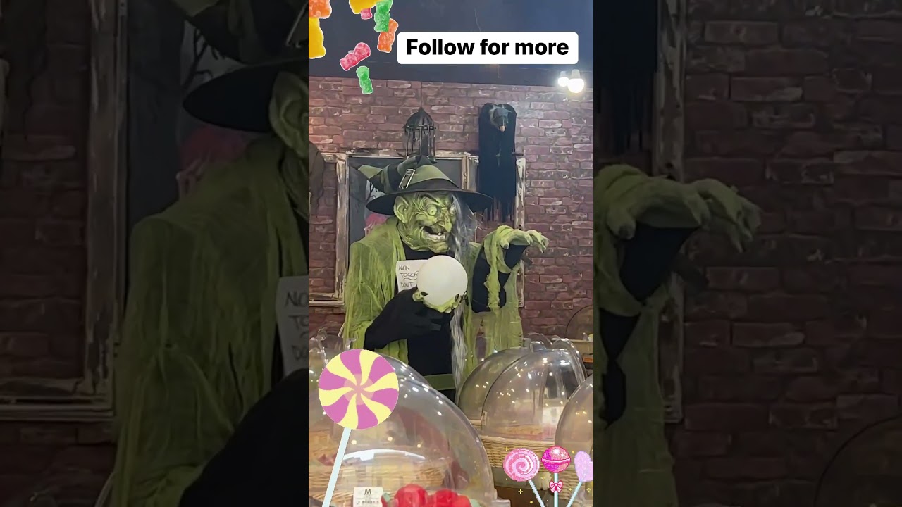 Spooky candy store in italy