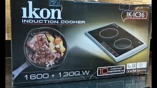 iKon induction cooker IkIc 36  بوتجاز كهربائى مسطح سيراميك ايكون الايطالى 2 شعلة