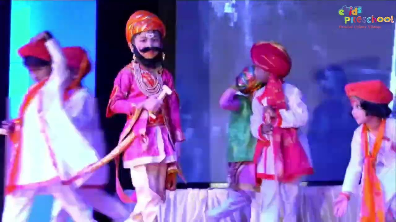 Tanaji Malusare Act no Annual Day by E Kids Preschool Nilanga