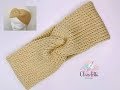 EASY Tunisian Crochet Knit Stitch Ear Warmer