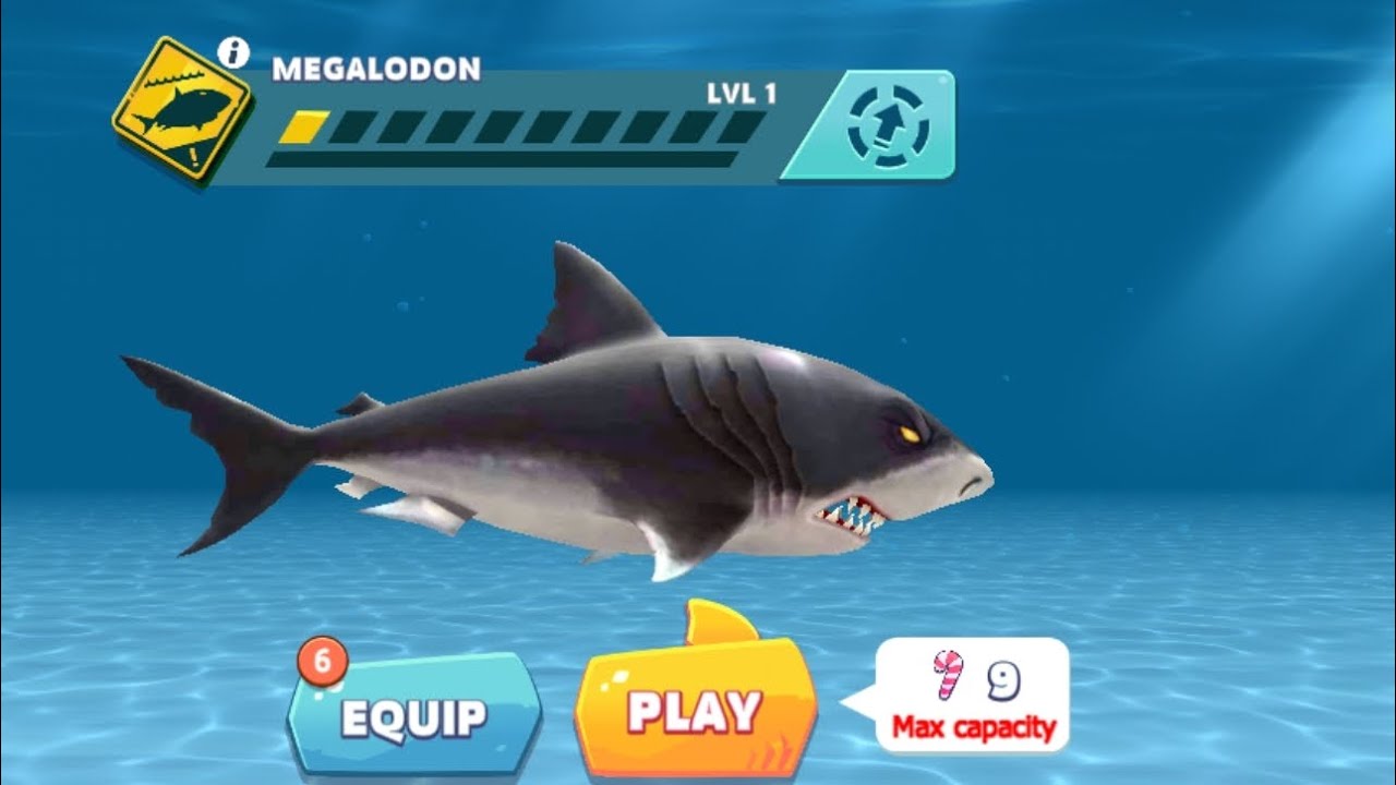 Megalodon shark Hungry shark Evolution Gameplay 1080p YouTube