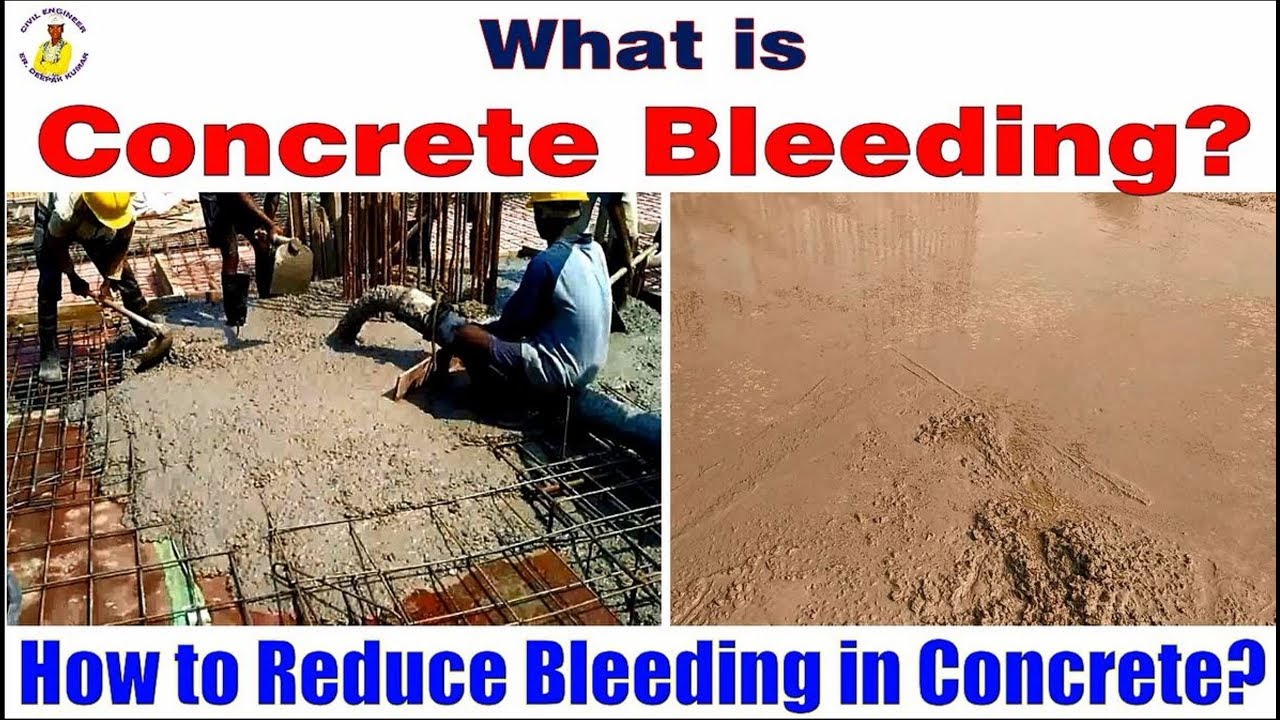 What is Concrete Bleeding and How to Reduce Bleeding in Concrete? - YouTube