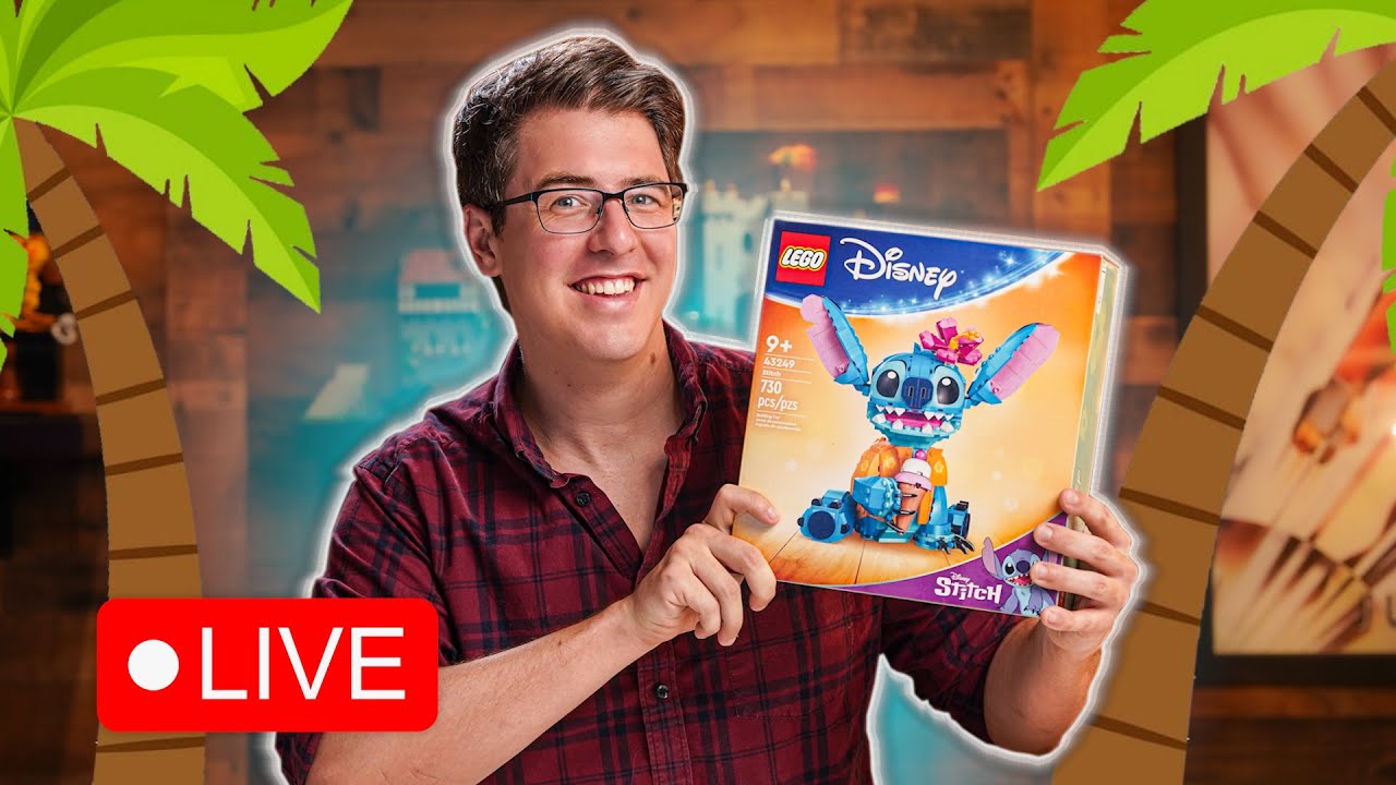🔴 Building LEGO Stitch LIVE! (43249) - YouTube