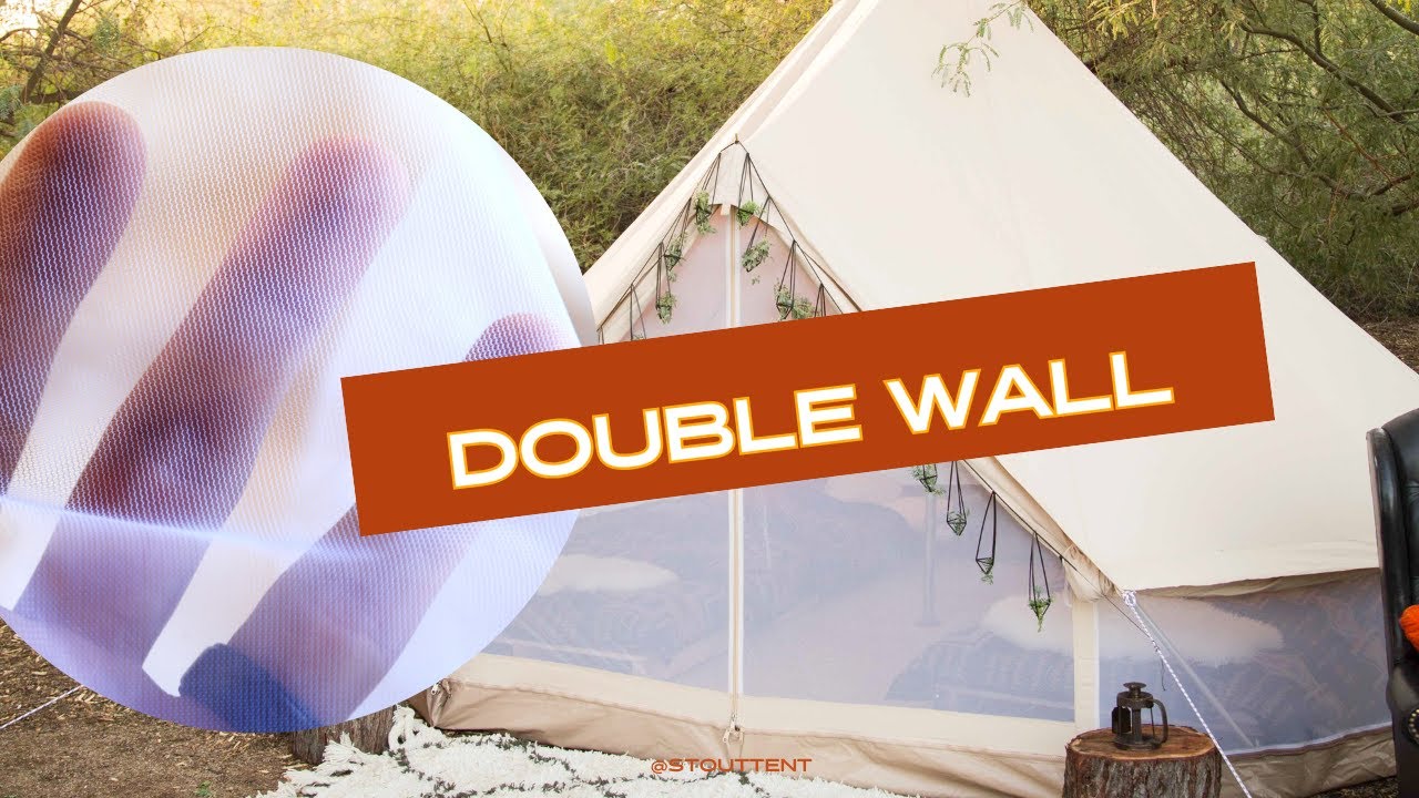 Stout Tent Double Wall - Bug Guard - Breathability in your Canvas Bell Tent