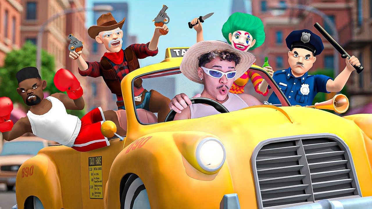 NUNCA MAIS EU TRABALHO DE UBER NESSA CIDADE DE DOIDOKKK - táxi drive VR 