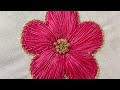 Simple Maggam Work Flower for Beginners 🪡🌸🧵@janki-s-work1822🪡🌸