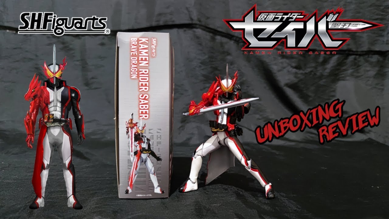 UNBOXING + REVIEW S.H.FIGUARTS KAMEN RIDER SABER BRAVE DRAGON (BAHASA INDONESIA)