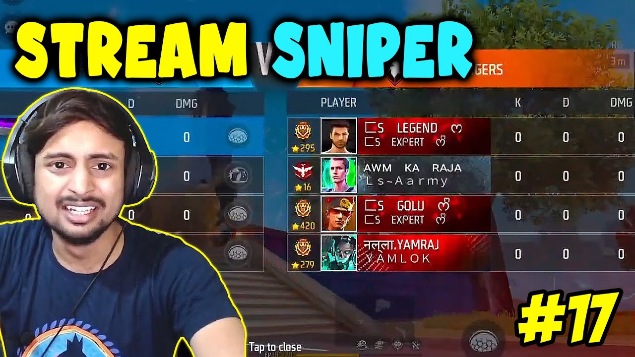 rg gamer vs stream sniper 👽🤣 part 17