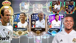 REAL MADRID PAST, PRESENT & FUTURE TEAM UPGRADE | FT RONALDO, ZIDANE & MBAPPE | FIFA MOBILE 21/22