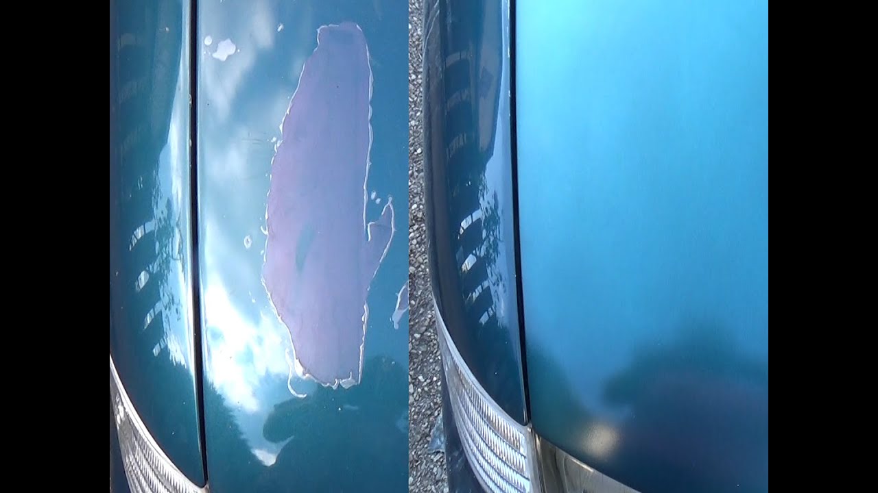 Arreglar un barniz / pintura de coche que se descascara - YouTube