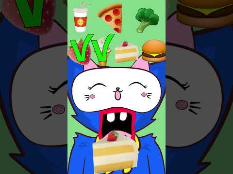 Uwu meme : Mukbang Huggy Wuggy and Food emoji challenge