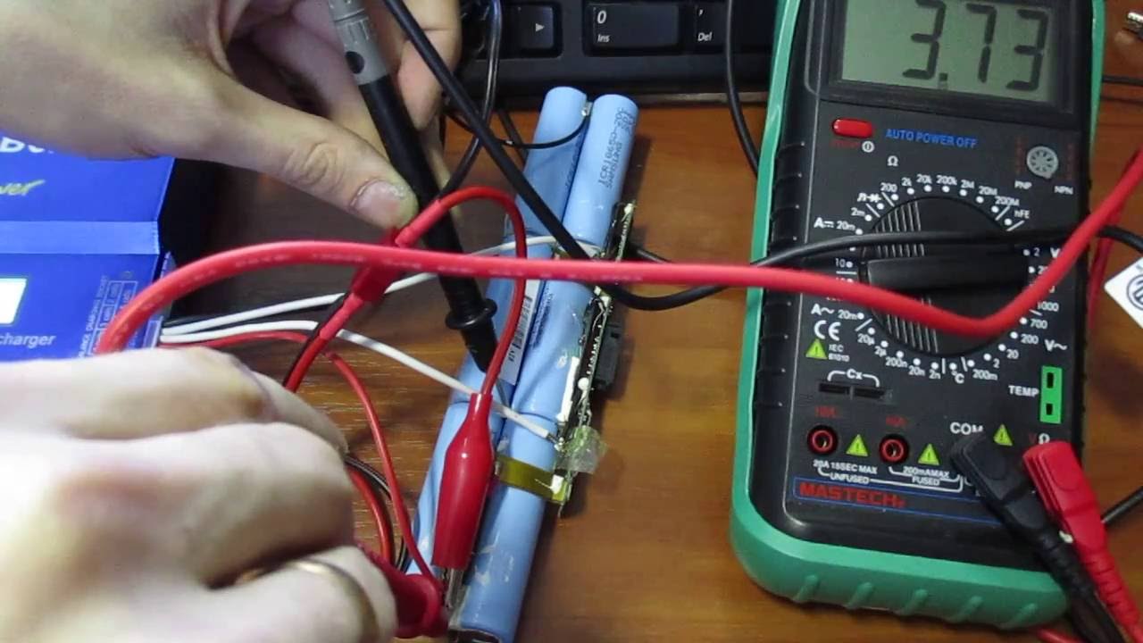 Ремонт батареи ноутбука, балансировка с помощью IMax B6 (часть 1) - YouTube