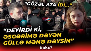 “Ən Ağır Döyüşlərdə Olub” Doğmaları Milli Qəhrəman Şahin Tağıyevin Dəfn Mərasimində - Baku Tv