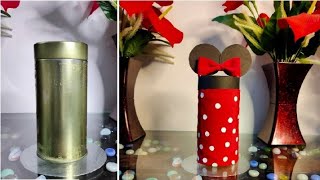 Best use of waste Dibba craft idea/ Best out of waste projects/Christmas craft /Mikki mouse craft