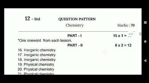 12th Chemistry Public Exam Question pattern 2023/#sdacademy