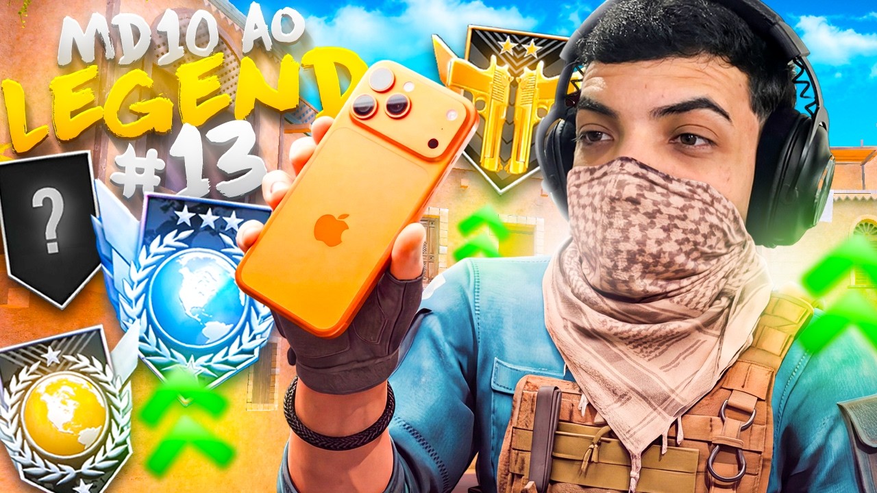 JOGUEI STANDOFF 2 em um IPHONE 17 PRO MAX | MD10 ao THE LEGEND #13 | STANDOFF 2