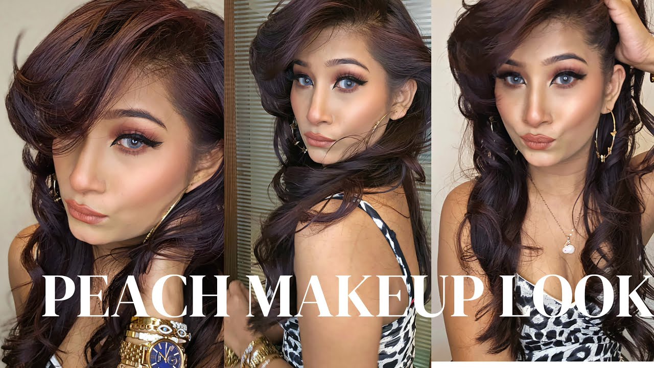 ✨️✨️...Peach Makeup Look for a Night Out..!! get that perfect look 💕💕
